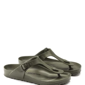 BIRKENSTOCK Unisex Gizeh Essentials Regular Width Green T-Strap Sandals