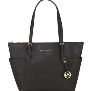 MICHAEL KORS Michael Jet Set Item Black Tote Bag