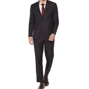 SIMON CARTER LONDON Brown Slim Fit Two Piece Suit