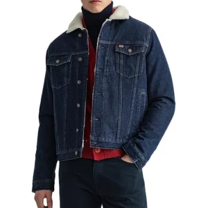 GANT Dark Blue Worn Regular Fit Denim Jacket