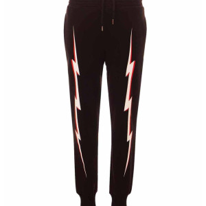 NEIL BARRETT Kids Black Printed Fitted Joggers