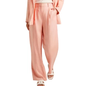 FOREVER NEW Pink Regular Fit Pleated Trousers