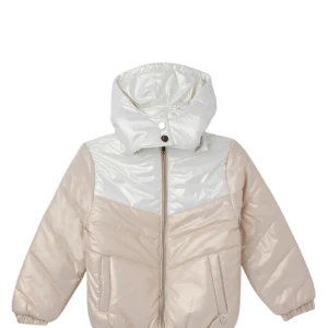 BLUE GIRAFFE Kids Silver Quilted Regular Fit Jacket