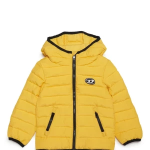 DIESEL Kids Yellow Solid Fitted Jacket