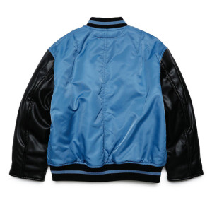 MM6 MAISON MARGIELA Kids Blue Color Block Fitted Jacket