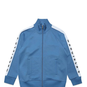 MM6 MAISON MARGIELA Kids Blue Logo Fitted Jacket