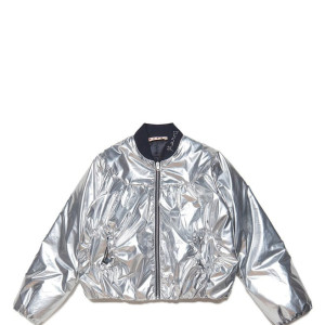 MARNI Kids Silver Solid Fitted Jacket