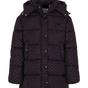 PINKO Kids Black Quilted Fitted Jacket