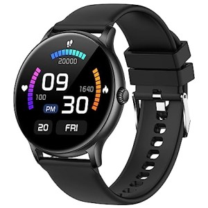 Fire-Boltt Phoenix Smart Watch with Bluetooth Calling 1.3",120+ Sports Modes, 240 * 240 PX High Res with SpO2, Heart Rate Monitoring & IP67 Rating (Bl